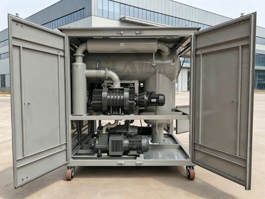 48 kW 135 kW Transformateur de puissance de chauffage machine de purification d'huile utilisant le vide de chauffage de purification et de filtration de précision à l'intérieur d'un micron