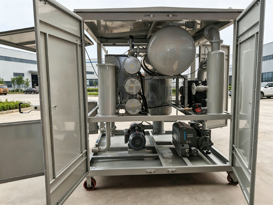 48 kW 135 kW Transformateur de puissance de chauffage machine de purification d'huile utilisant le vide de chauffage de purification et de filtration de précision à l'intérieur d'un micron