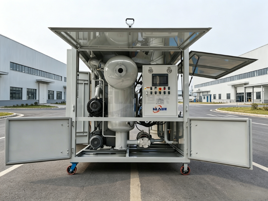 48 kW 135 kW Transformateur de puissance de chauffage machine de purification d'huile utilisant le vide de chauffage de purification et de filtration de précision à l'intérieur d'un micron